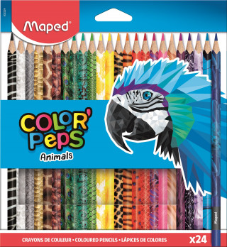 Pastelky Maped Color Peps Animal 24ks
