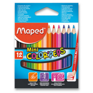 Pastelky 12 ks MINI trojhrannďż˝ Maped