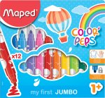 Fixy MAPED Color'Peps Early Age Jumbo, 12 barev
