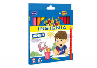 Pastelky M 12 JUMBO triangular s oďż˝ezďż˝vďż˝tkem