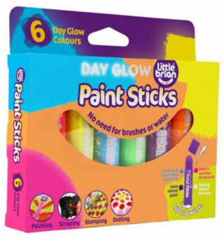 LITTLE BRIAN PAINT STICKS zářivé barvy, 6-pack