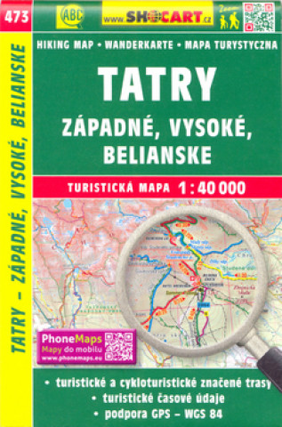 Tatry - Západné, Vysoké, Belianske 1:40 000