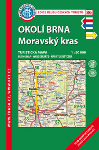 KČT 86 Okolí Brna-Moravský kras 1:50 000