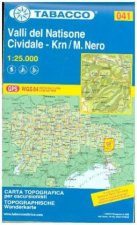 Tabacco Wandern 1 : 25 000 Valli del Natisone
