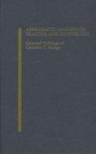 Afroasiatic Linguistics, Semitics, and Egyptology
