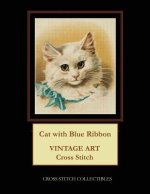 Cat with Blue Ribbon