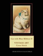 Cat with Blue Ribbon II