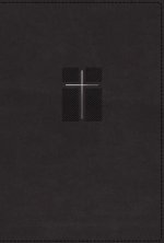 Niv, Quest Study Bible, Leathersoft, Black, Indexed, Comfort Print: The Only Q and A Study Bible