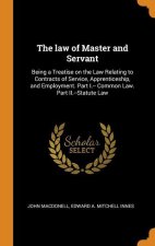 law of Master and Servant