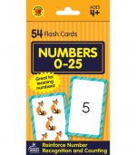 Numbers 0-25 Flash Cards: 54 Flash Cards