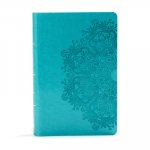 KJV Large Print Personal Size Reference Bible, Teal Leathertouch