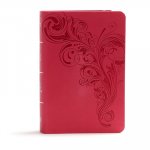 KJV Large Print Compact Reference Bible, Pink Leathertouch