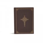 CSB Ancient Faith Study Bible, Brown Cloth-Over-Board: Black Letter, Church Fathers, Study Notes and Commentary, Ribbon Marker, Sewn Binding, Easy-To-