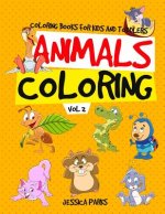 Coloring Books for Kids and Toddlers: Animals Coloring: Children Activity Books for Kids Ages 2-4, 4-8