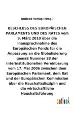 BESCHLUSS uber die Inanspruchnahme des Europaischen Fonds fur die Anpassung an die Globalisierung uber die Haushaltsdisziplin und die wirtschaftliche