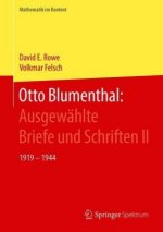 Otto Blumenthal: Ausgewahlte Briefe und Schriften II