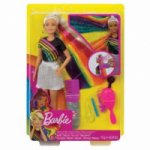 Barbie Regenbogen-Glitzerhaar Puppe (blond)