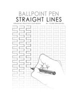 Ballpoint Pen STRAIGHT LINES Drawing Practice Copybook