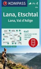KOMPASS Wanderkarte 054 Lana, Etschtal Lana, Val d'Adige 1:25.000