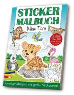Stickermalbuch Wilde Tiere