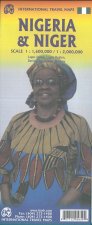 International Travel Map ITM Nigeria / Niger
