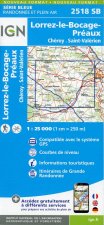IGN Karte, Serie Bleue Lorrez-le-Bocage-Préaux Chéroy St-Valérien