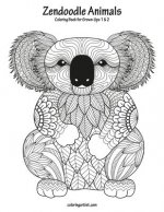 Zendoodle Animals Coloring Book for Grown-Ups 1 & 2