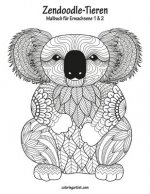Malbuch mit Zendoodle-Tieren fur Erwachsene 1 & 2