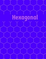 Hexagonal: Hex paper (or honeycomb paper), This large hexagons measure .5