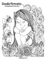 Doodle Portraits Coloring Book for Grown-Ups 1