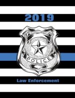 2019 Law Enforcement: Thin Blue Line Us Flag