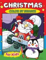 Christmas Color by Number for Kids: Education Coloring Game for Toddlers & Kids