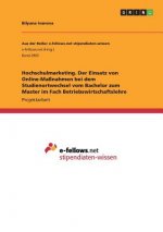 Hochschulmarketing. Der Einsatz von Online-Maßnahmen bei dem Studienortwechsel vom Bachelor zum Master im Fach Betriebswirtschaftslehre