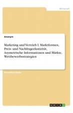 Marketing und Vertrieb I. Marktformen, Preis- und Nachfrageelastizität, Asymetrische Informationen und Märkte, Wettbewerbsstrategien