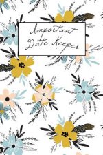 Important Date Keeper: Pretty Blue Flowers