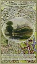 Derbyshire 1610 - 1836 - Fold Up Map that features a collection of Four Historic Maps, John Speed's County Map 1611, Johan Blaeu's County Map of 1648,