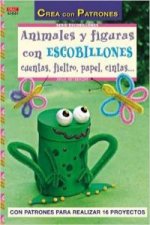 Serie escobillones nº 1. animales y figuras con escobillones cuentas, fieltro, p