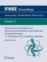 6th International Conference on Advancements of Medicine and Health Care through Technology; 17-20  October 2018, Cluj-Napoca, Romania