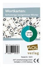 Wortkarten: Schwierige lautgetreue Wörter - Level 11+12
