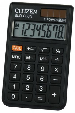 Kalkulator kieszonkowy Citizen SLD-200NR czarny