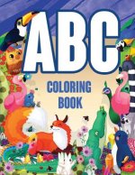 ABC Coloring Book: Letters Coloring Book for Kids Preschoolers Learning Letters, Animals, Words (Alphabet Coloring Pages for Children Age