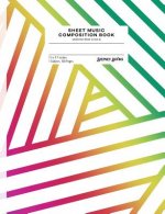 Sheet Music Composition Book: Geometric Prism (Style B)