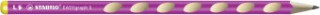 Schmaler Dreikant-Bleistift für Linkshänder - STABILO EASYgraph S in pink - Einzelstift - Härtegrad HB