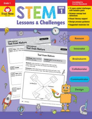 Stem Lessons and Challenges, Grade 1 Teacher Resource (Evan-Moor)(Miękka)