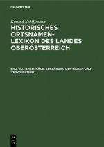 Nachtrage, Erklarung Der Namen Und Verweisungen