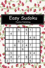 Easy Sudoku: Sudoku Puzzle Game for Beginers with Donna Seamless Patern Watercolor Cover