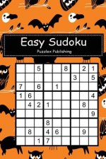 Easy Sudoku: Sudoku Puzzle Game for Beginers with Halloween Doodle Seamless Background Cover