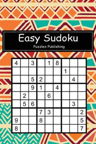 Easy Sudoku: Sudoku Puzzle Game for Beginers with Tribal Ethnic Colorful Bohemian Cover