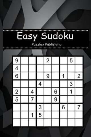 Easy Sudoku: Sudoku Puzzle Game for Beginers with Background in the Form of Gray Abstract Cover