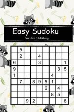 Easy Sudoku: Sudoku Puzzle Game for Beginers with Cute Raccoon and Tiny Flower Cover